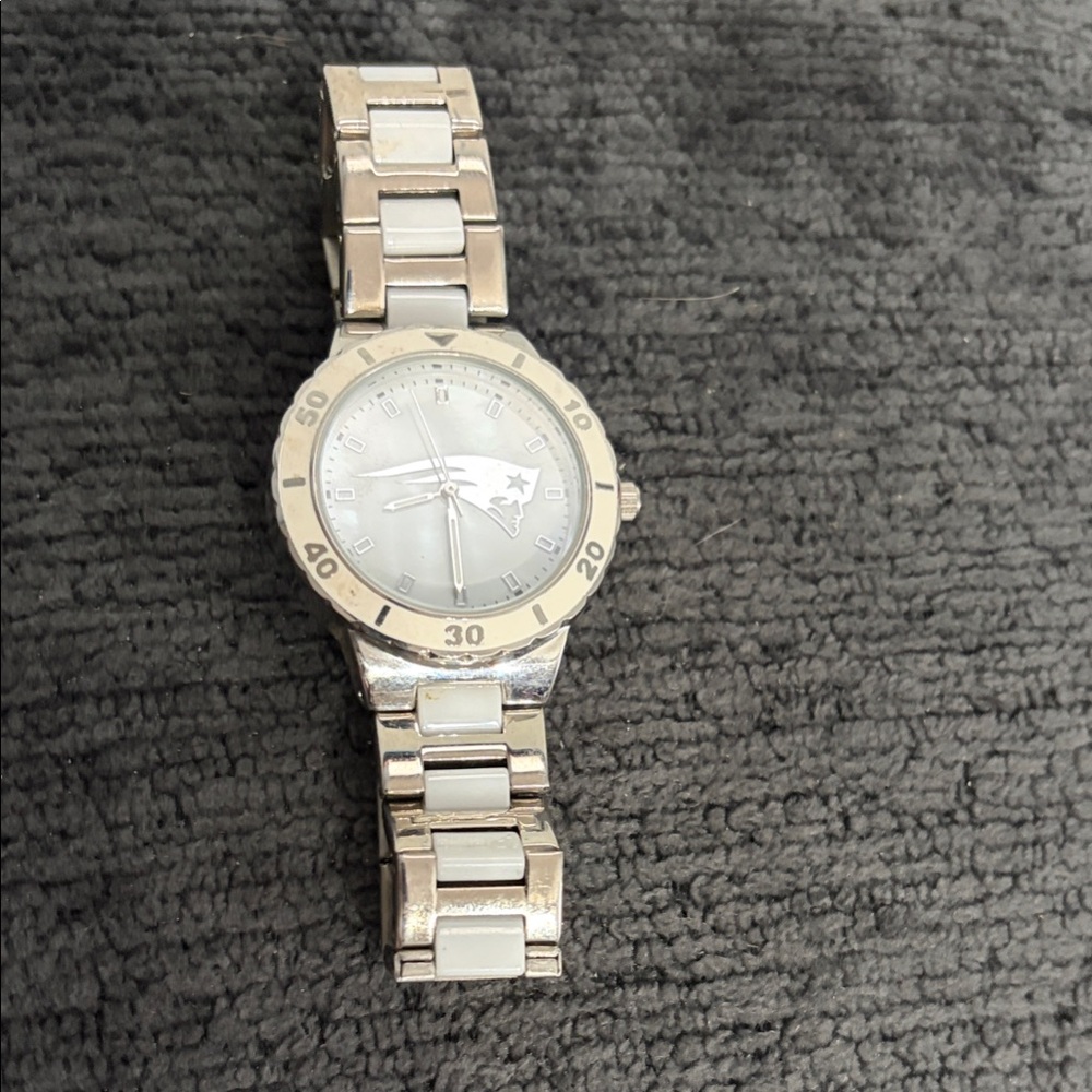 Silver and White Star Watch